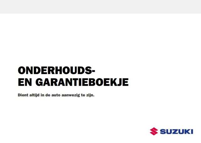 Onderhoudsboekje