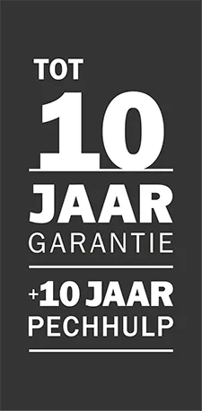 Tot 10 jaar garantie + 10 jaar pechhulp