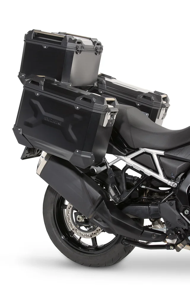 DL800 Adventure koffers, zij