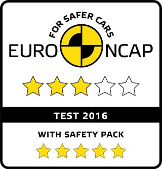 EuroNCAP SafetyPack 3 5stars 2016