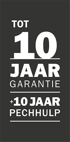 Tot 10 jaar garantie + 10 jaar pechhulp