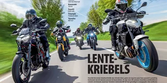 Vergelijkingstest middenklasse-nakeds met GSX-8S door Motoplus